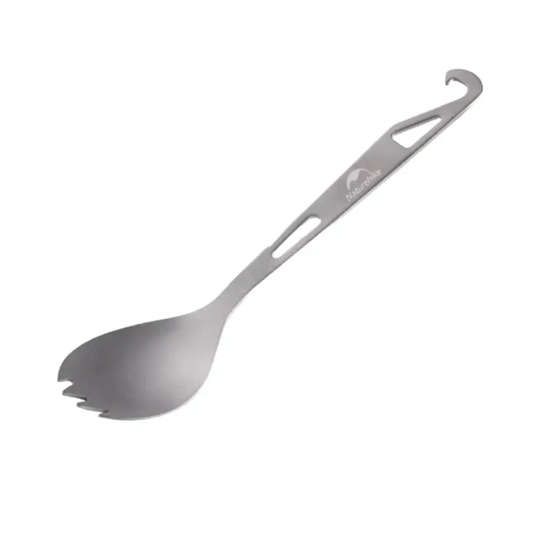 Single-Piece Titanium Spoon/Fork/Knife – Corrosion-Resistant Outdoor Tool 2