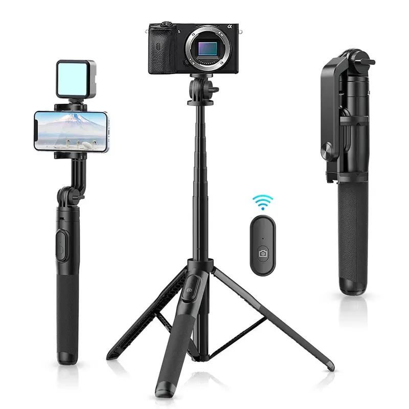 Sk-03 Bluetooth Selfie Stick With Extendable 1.5M Tripod And 10M Wireless Remote 1