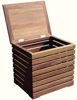 Slat-Style Teak Storage Box – Yachting Collection 1