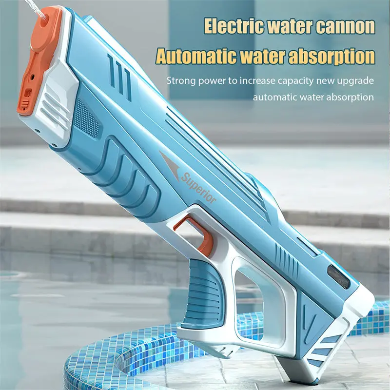 Smart Induction Electric Water Gun Toy – Auto-Absorbing, High-Pressure For Beach & Outdoor Play 1