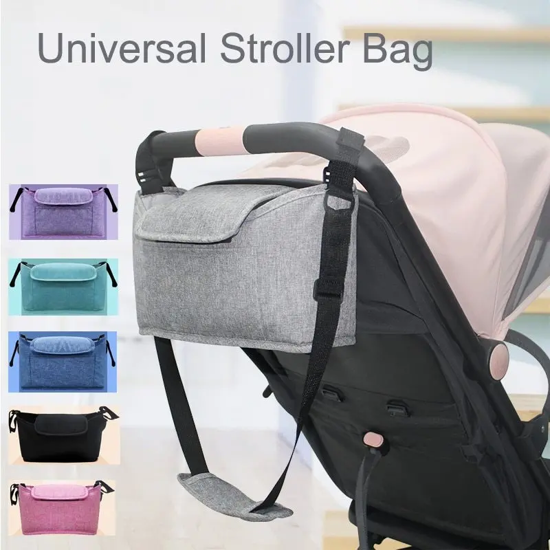 Stroller Organizer Bag – Universal Pram Accessory With Cup Holder, Storage Pockets, And Winter Cover 1