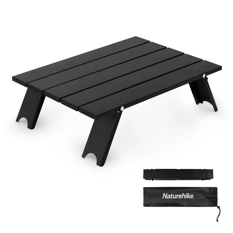 Sturdy Aluminum Folding Camp Table – Extra-Large Surface Area 1