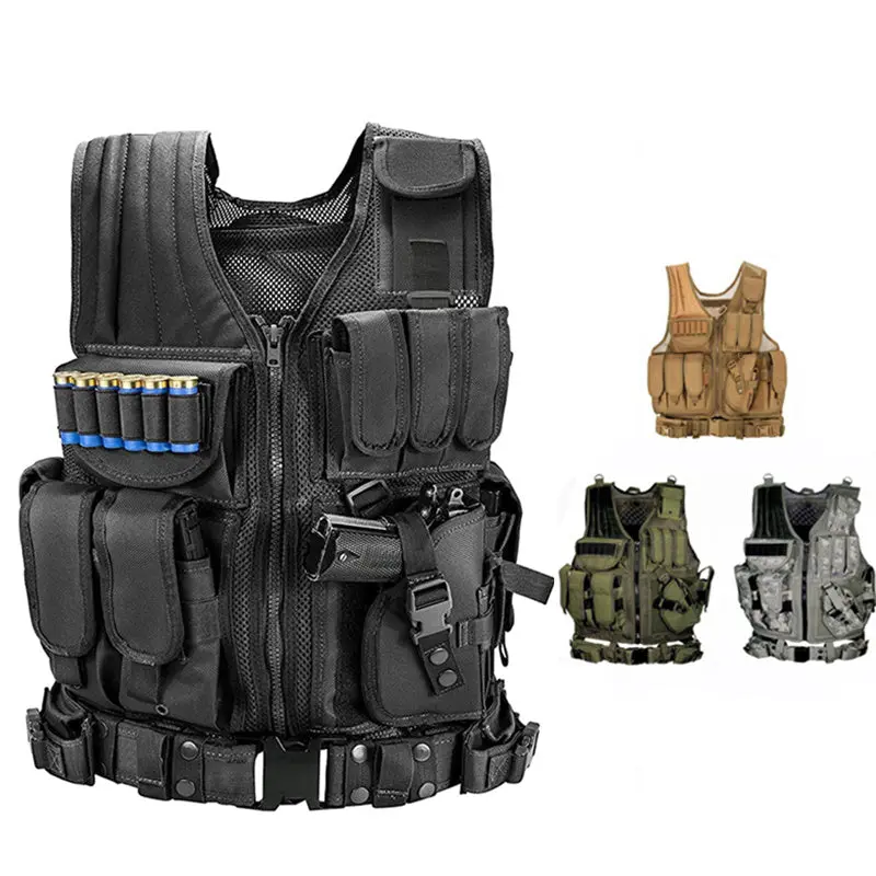 Tactical Plate Carrier Vest – Molle-Ready Military-Style Armor Vest For Airsoft, Hunting & Training 1