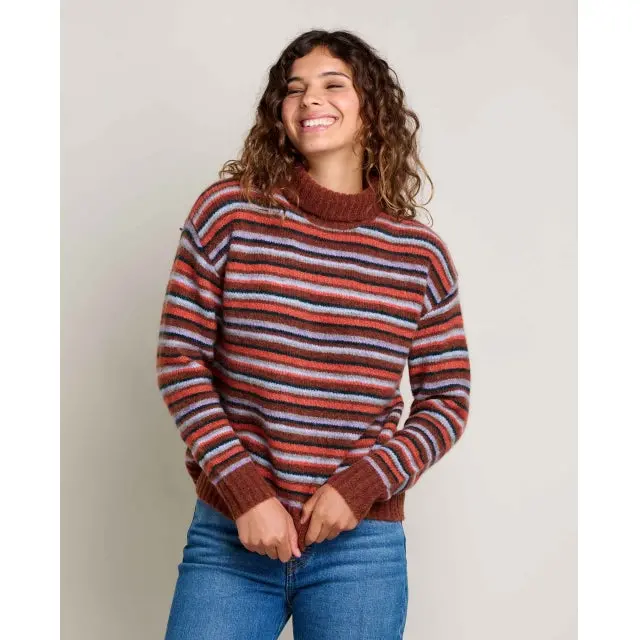 Toddy Women’S T-Neck Knit Sweater