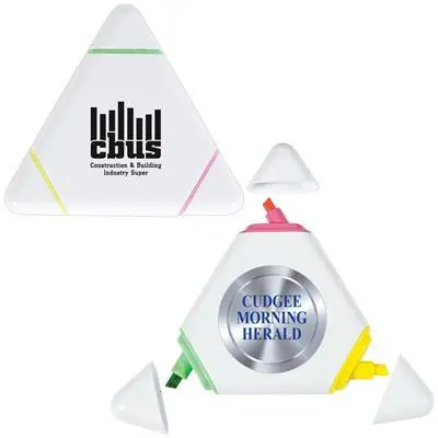 Triangular-Shaped White Highlight Marker 1