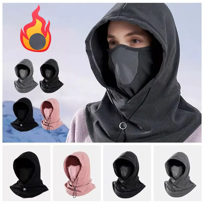 Unisex Thermal Neck Gaiter – Windproof Ski Mask & Hooded Face Warmer For Cold Weather 1