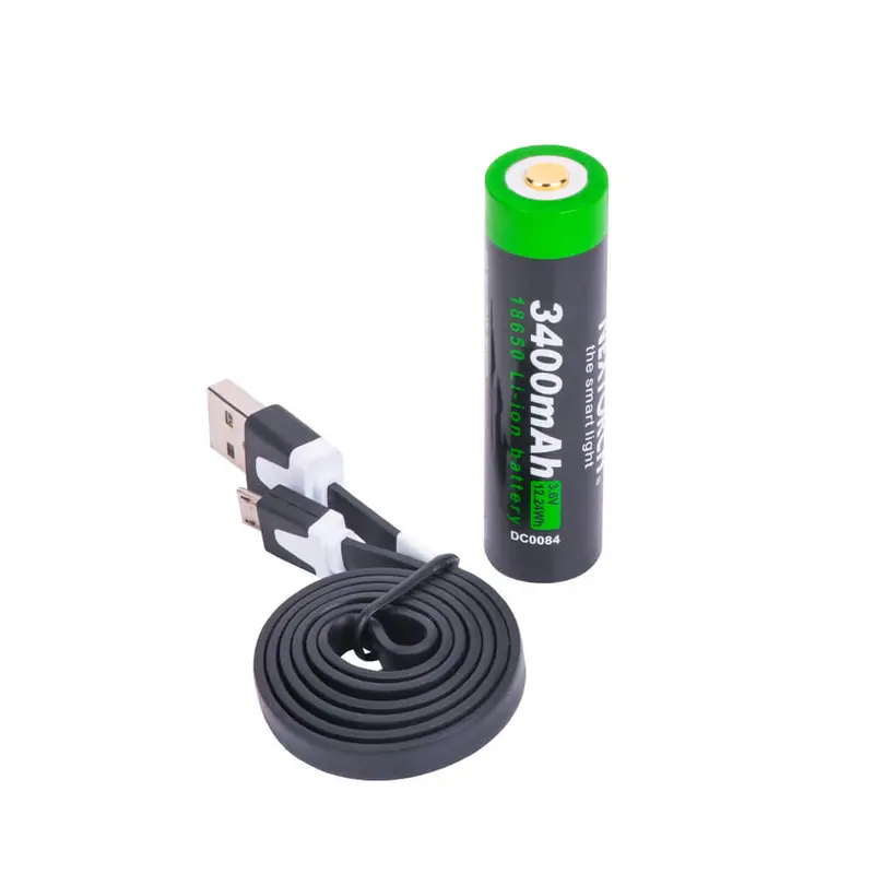 Usb-Rechargeable 18650 Li-Ion Battery (3400 Mah) 1