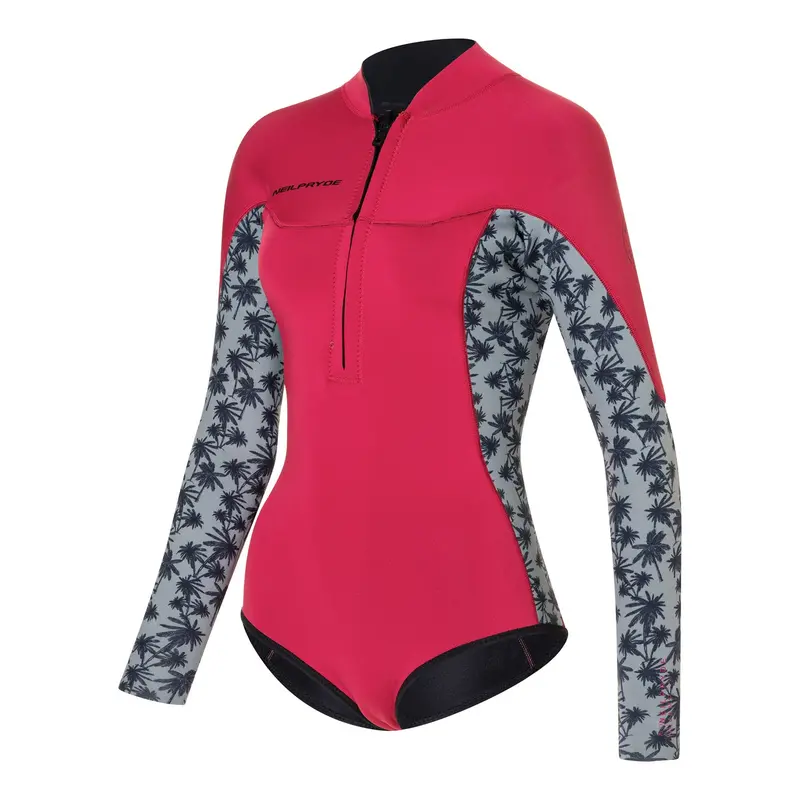Vamp 2/2 Bikini-Cut Long-Sleeve Top – Vertical Front Zip 1