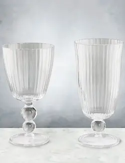 Venetian-Inspired Acrylic Stemmed Drinkware Set 1
