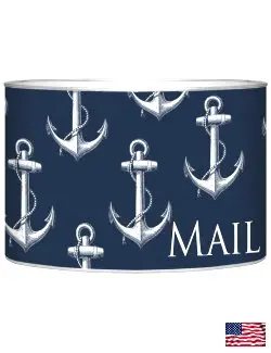 Vintage Anchor Decoupage Mail Sorting Organizer 1