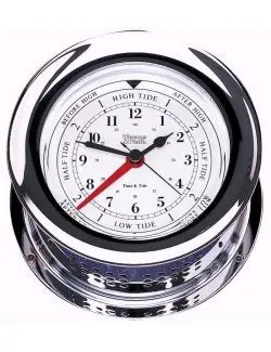 Weems & Plath Chrome-Finished Wall-Mount Nautical Clock 1