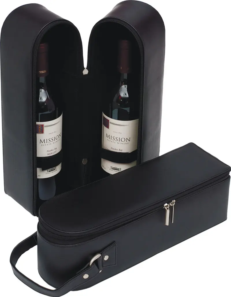 Wine Carrier Bag – Holds One Or Two Bottles With Padding 1