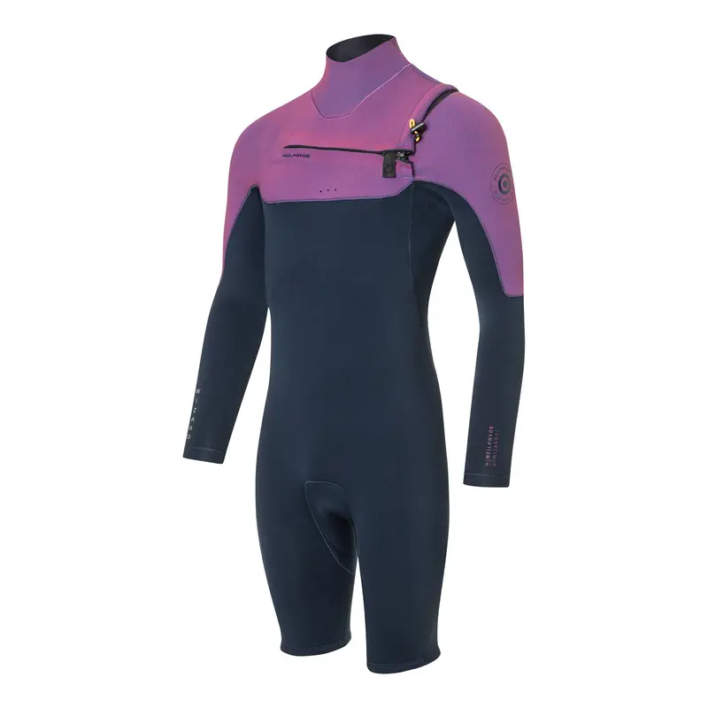 Wizard Prism 3/2Mm Shorty Wetsuit – Long Sleeve, Flatlock Seams 1