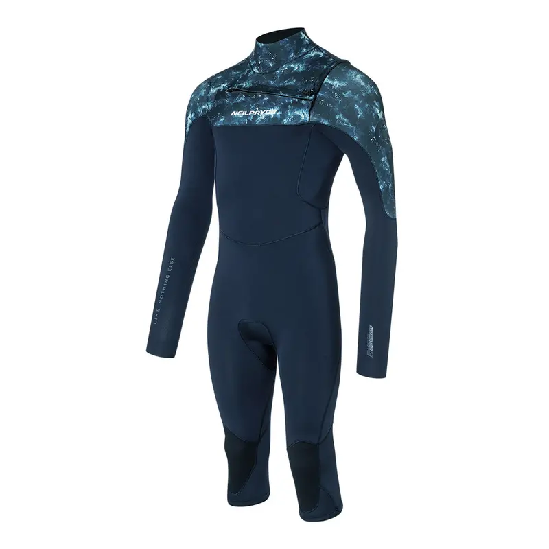 Wizard Unisex Long-Sleeve Over-Knee Wetsuit – 3/3Mm Fused Zinc 1