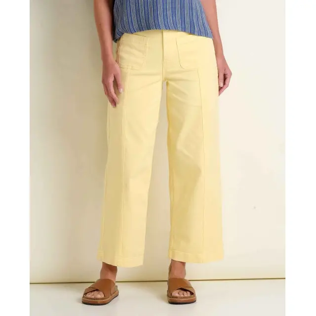 Women'S Linden Wide-Leg Linen-Cotton Blend Pant 1