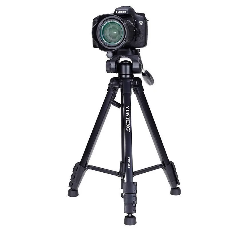 Yunteng Yt-668 Adjustable Aluminum Tripod For Dslr, Mirrorless, And Smartphone Cameras 1