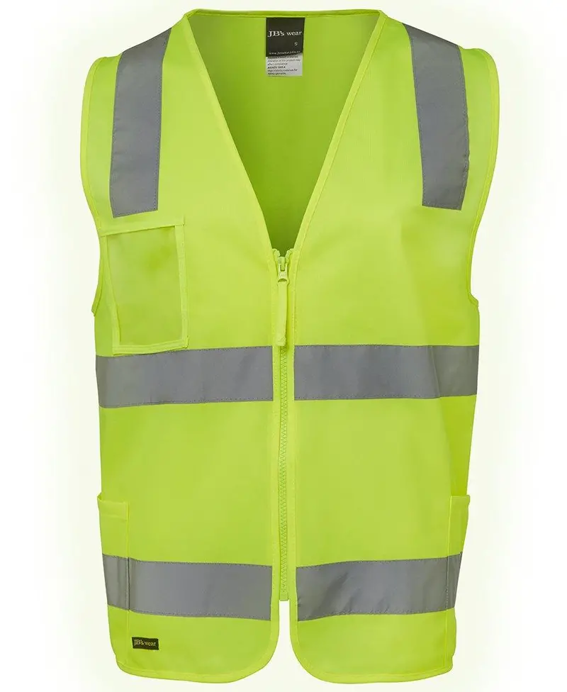 Zip-Front Day-And-Night High-Vis Safety Vest 1